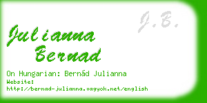 julianna bernad business card