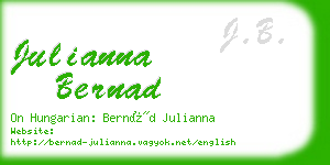 julianna bernad business card